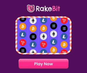 Rakebit crypto casino welcome bonus — spin and win